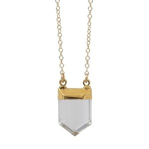 Crystal Necklace 14k gold filled 18" chain